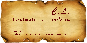 Czechmeiszter Loránd névjegykártya